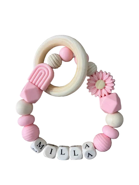 Customised Pink Teether